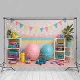 Aperturee - Aperturee Private Gym Setup Sweet Fresh Cake Smash Backdrop